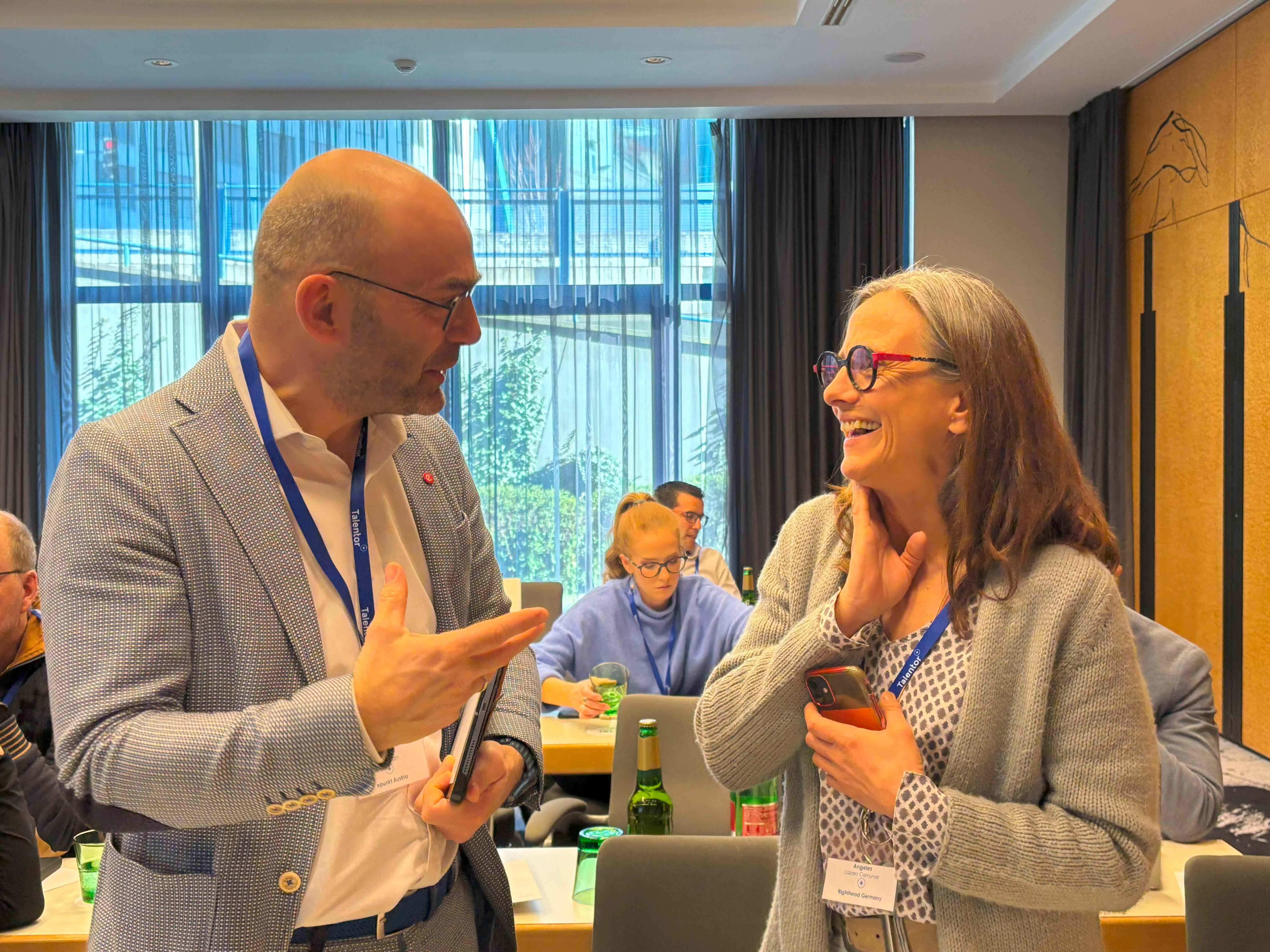 Talentor Partner Meeting 2025 Prague Righthead Angeles and Daniel